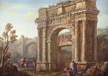 Peasants Near the Arch of Sergius at Poia
